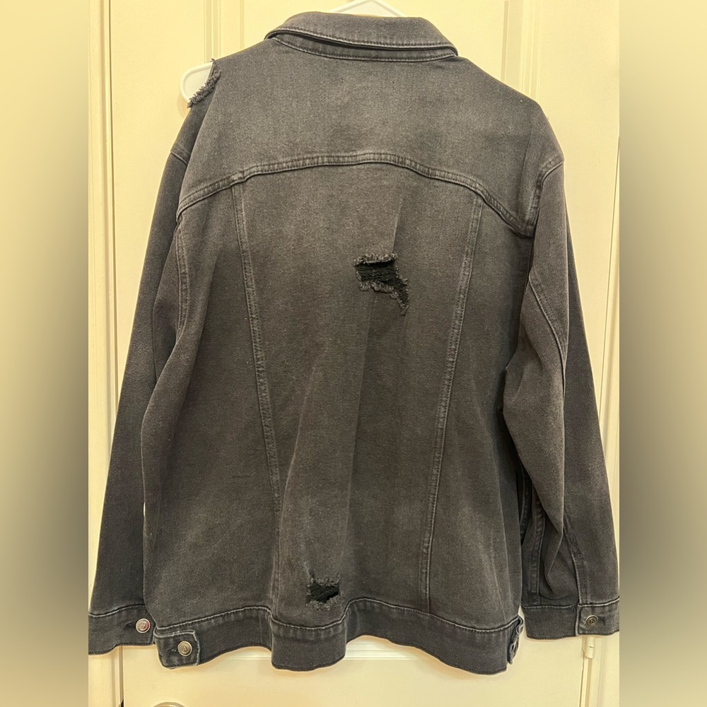 Distressed Denim Jacket - Picture 2 of 8